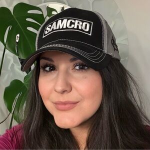 Sons of Anarchy SAMCRO Reaper Crew Baseball Cap Black Grey Adjustable Hat